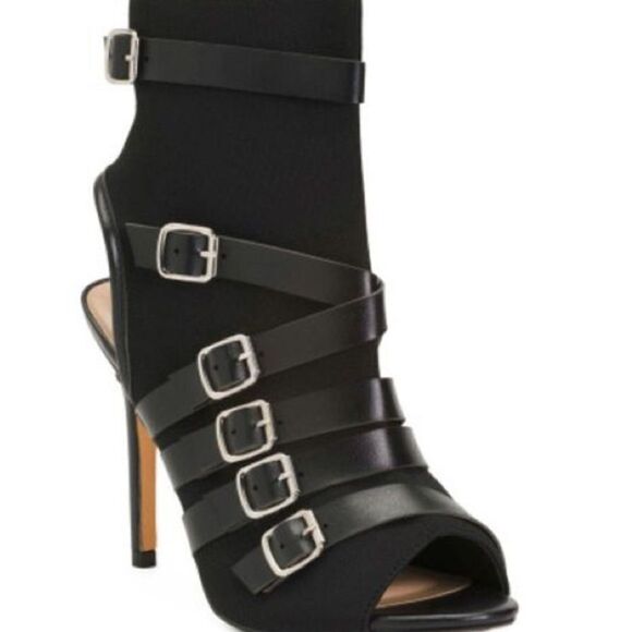 Nicole Miller Peep Toe Booties -size 8 - Picture 2 of 8